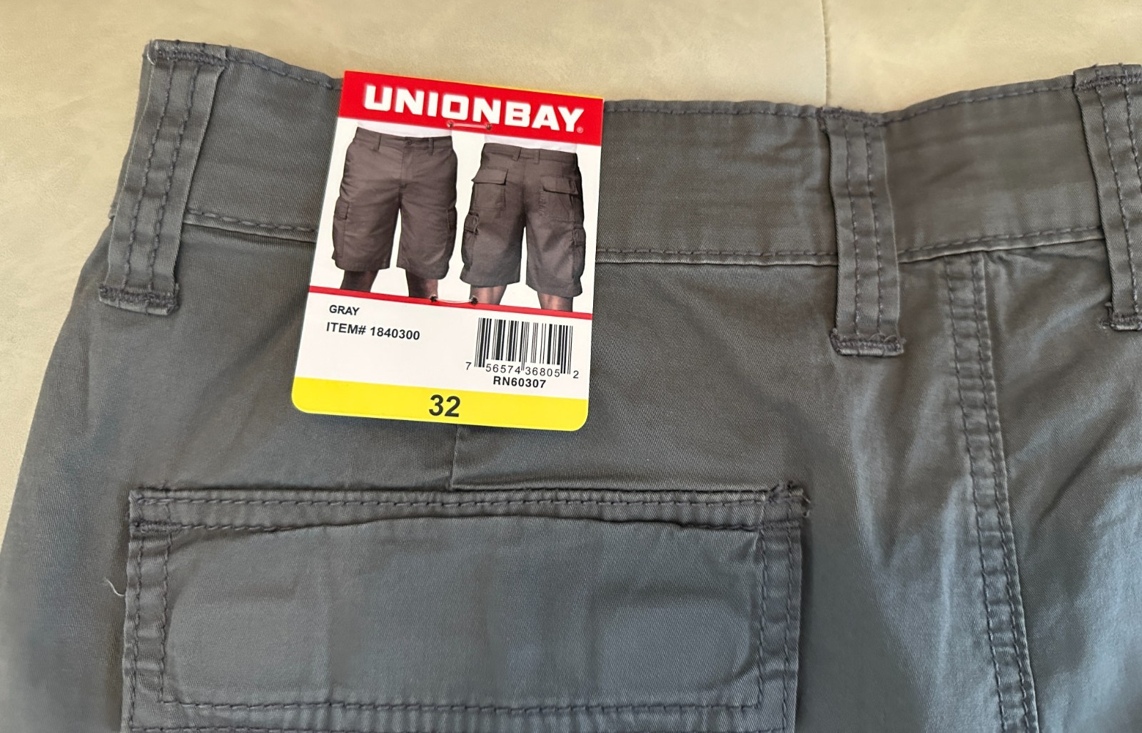 UNIONBAY Men's Cargo Shorts - Size 32 - Gray