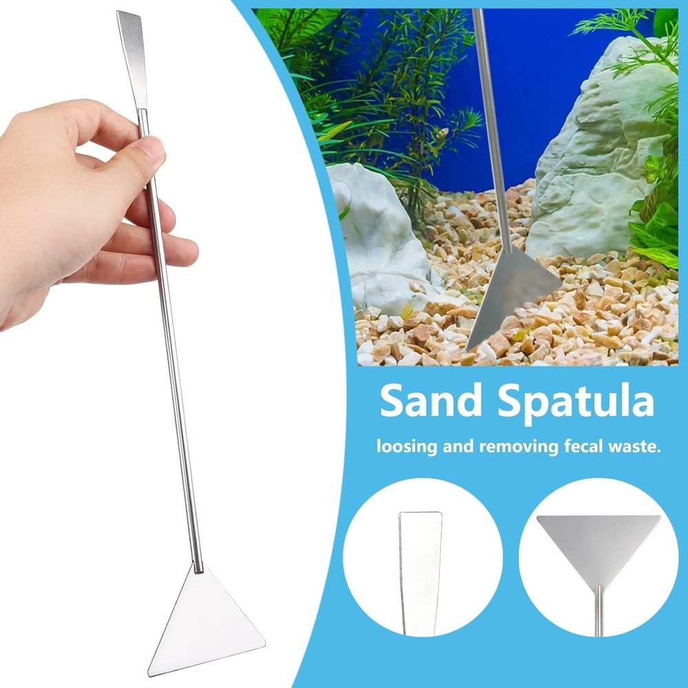 6pcs Aquarium Cleaning Tools Feeder Tools Kit, Plants Cleaner, Algae Scraper New