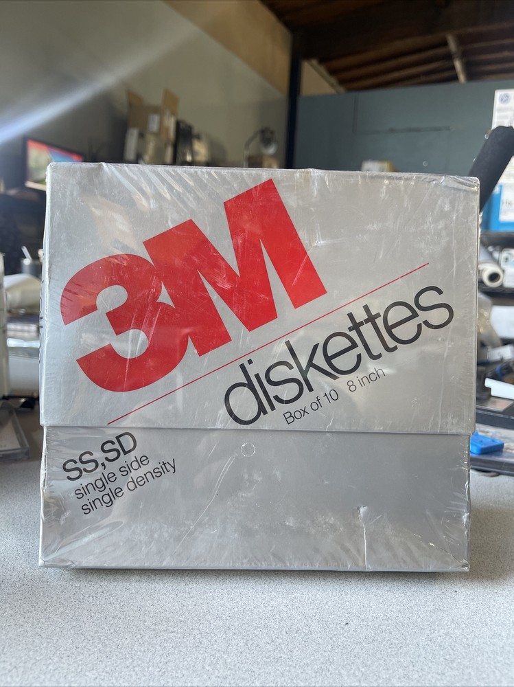 10 Pack 3M   8" inch SS SD Diskettes NIP Ugly Box Multiple available