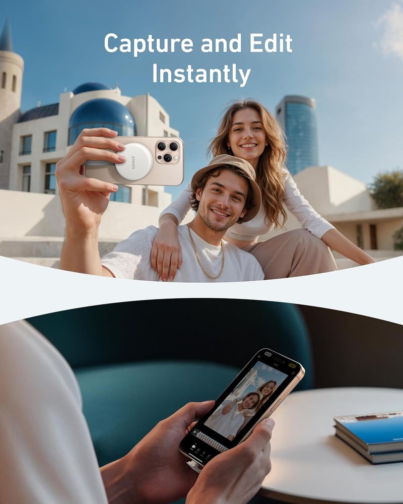 Anker Magnetic Memory Card Reader Built-in Cable USB-C Adapter for iPhone 16/15