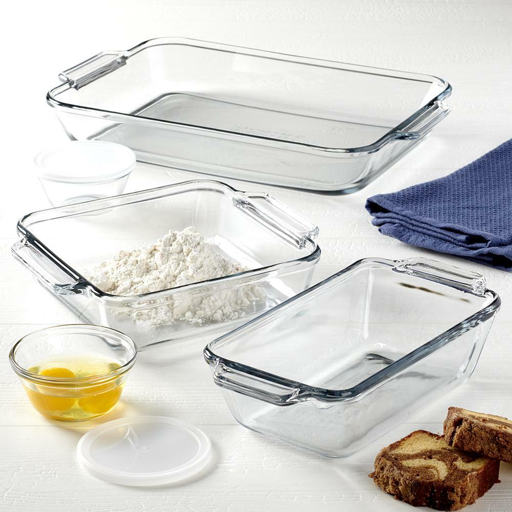 Anchor Hocking Tempered Glass Bakeware Set, 7 Piece Set