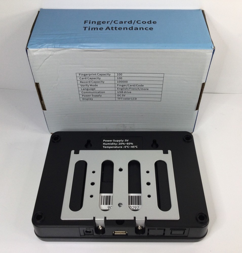App-Based Time Clock–Employee Fingerprint Attendance, iOS/Android w/10 IC Cards