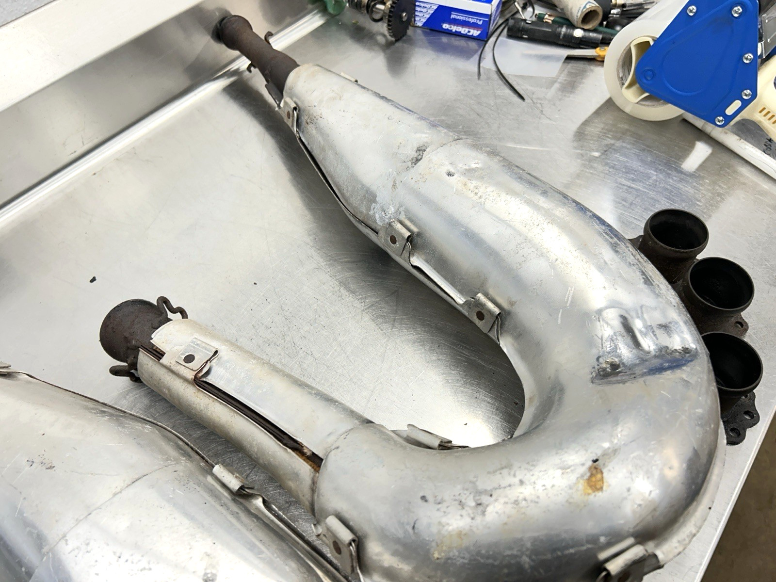 1997 Ski Doo Mach 1 700 TRIPLE EXHAUST TUNED PIPE EXPANSION PTO C MAG PIPES