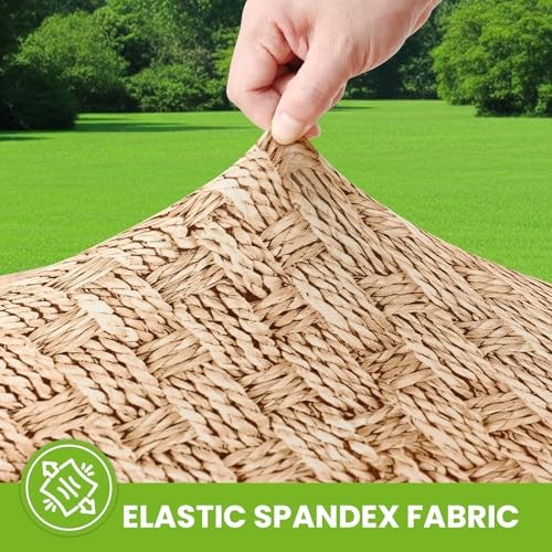 Spandex Fitted Tablecloth for 6 Foot Rectangle 72" x 30" (Rectangular) Beige