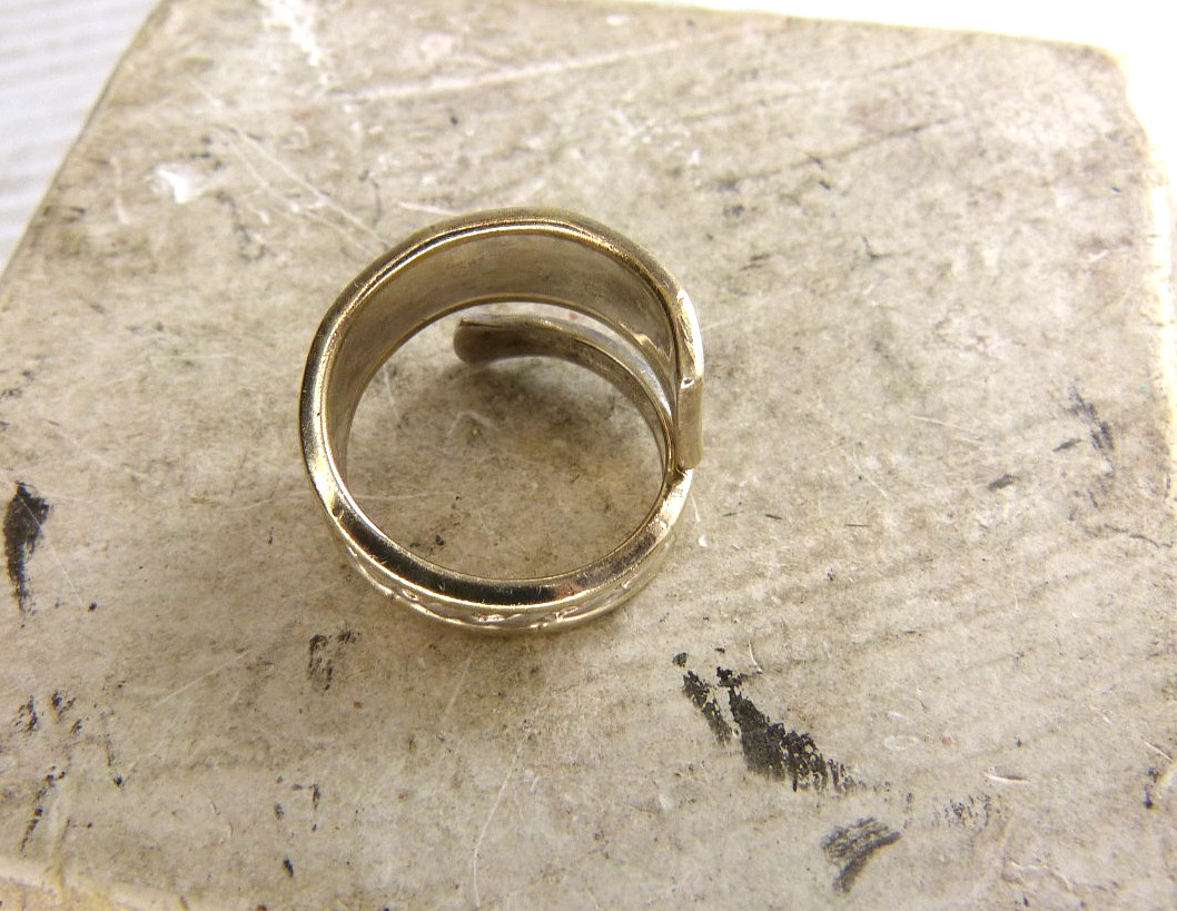 Vintage International Silver Golden Tradewinds Sterling Silver Spoon Ring