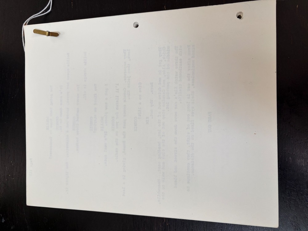 CITY LIMITS ORIGINAL SCI-FI MOVIE SCRIPT SCREENPLAY SECOND DRAFT FROM 1976
