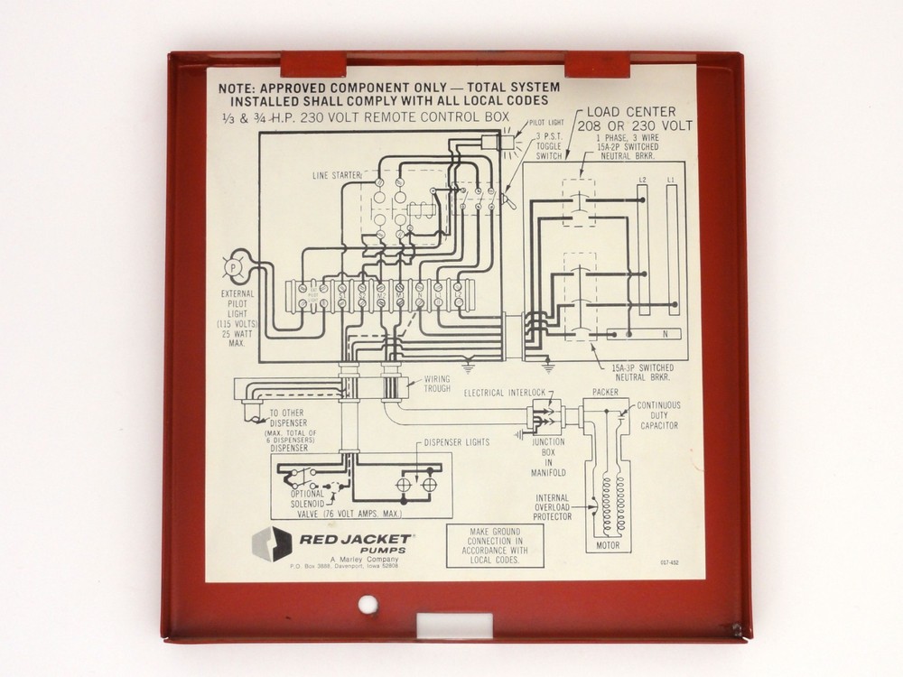 Veeder-Root Red Jacket Pump Control Box 880-029
