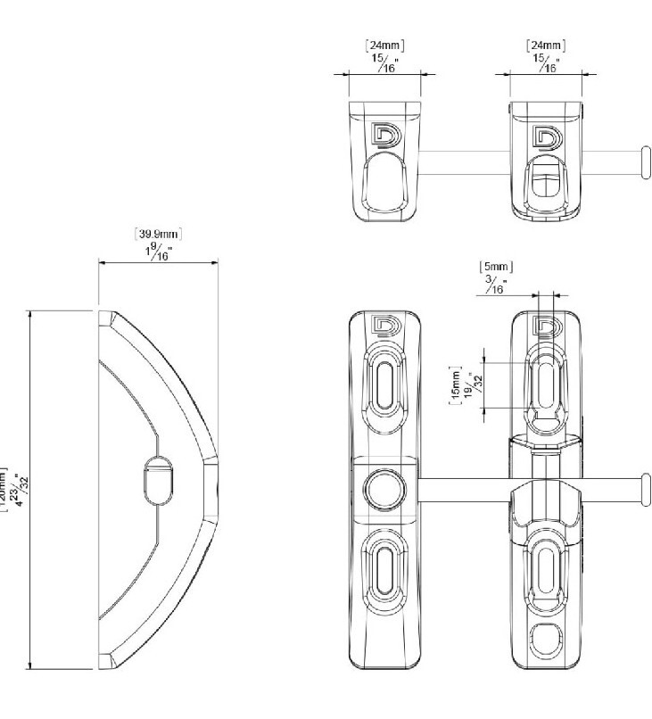 D&D TECHNOLOGIES TL01 T-Latch Action Gate Latch, Padlock Gravity Gate Latch