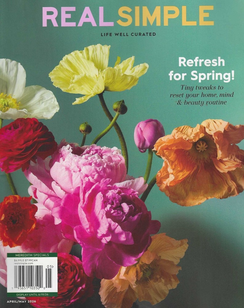 Real Simple magazine  May 2026 Refresh for Spring