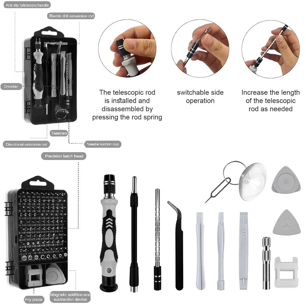 212Pcs 3D Printer Tool Kit W/ 3D Printer Accessories Bring Tool Box Includes