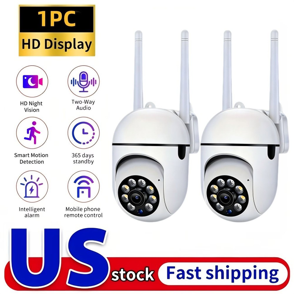 2pcs  960P security camera, motion detection, motion alert, HD night vision.
