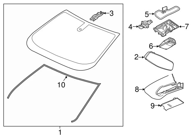 New OEM GM 2018-2025 Chevy Malibu Front View Windsheild Lane Assist Camera