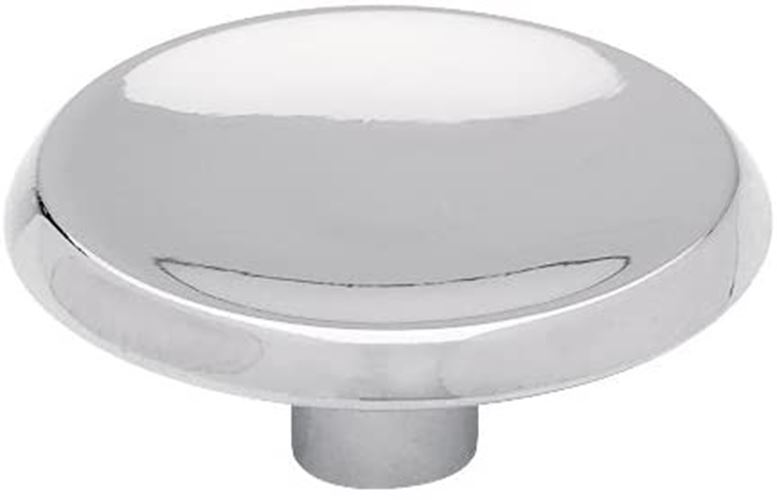 1-1/2" Concave Round Knob Chrome