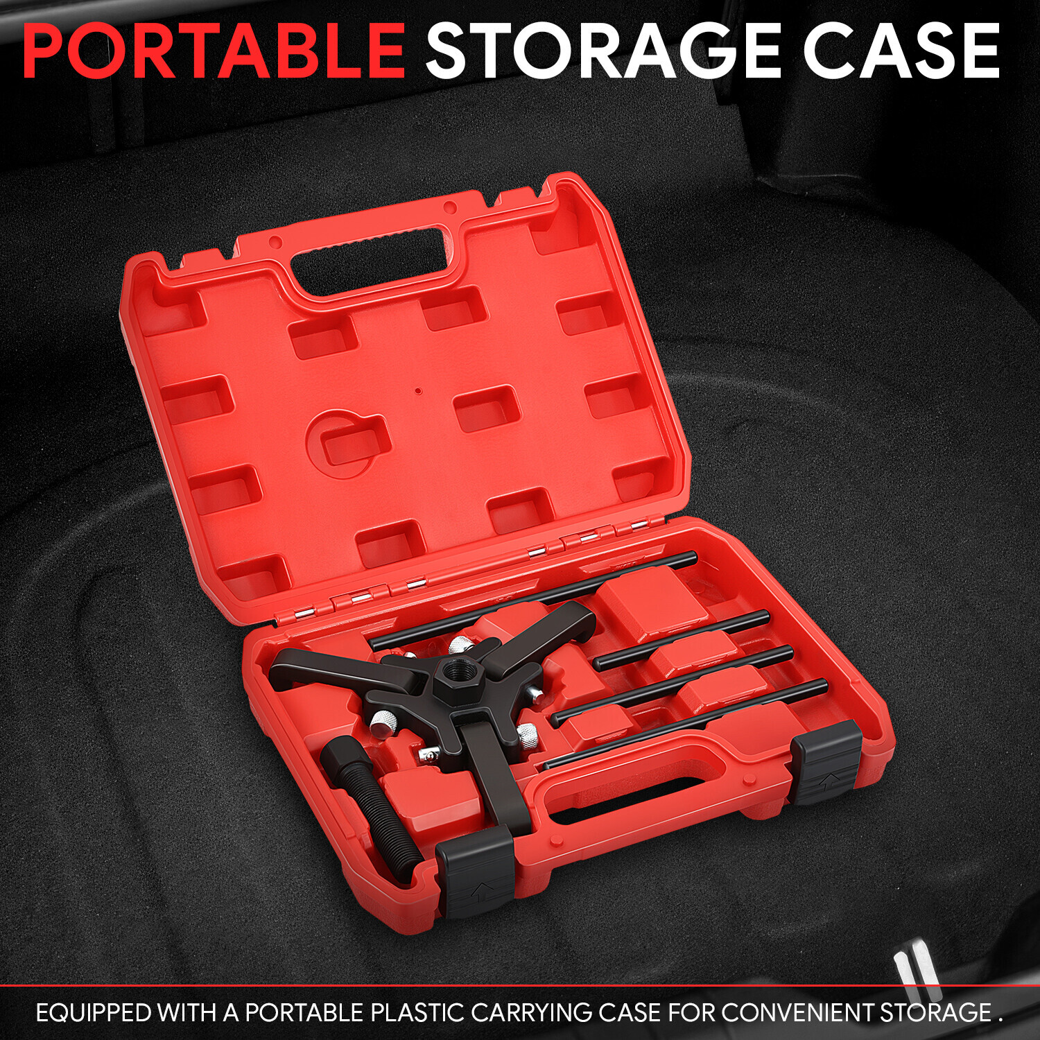 For Chrysler GM MIT OLD 6Pcs Harmonic Balancer Pulley Puller Set w/ Red Case