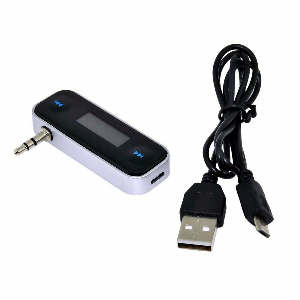3.5mm FM Transmitter + Car Charger Wireless Radio Adapter for iPhone iPod Touch