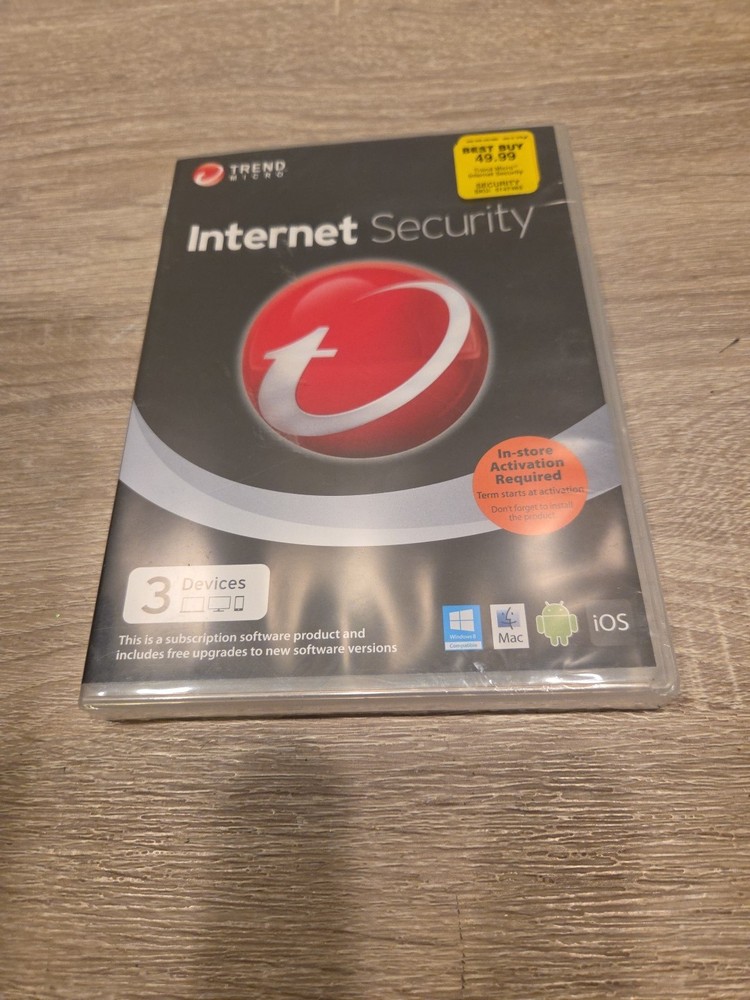Trend Micro Internet Security (2014) 3 Devices - Windows 8 Mac IOS Android NEW