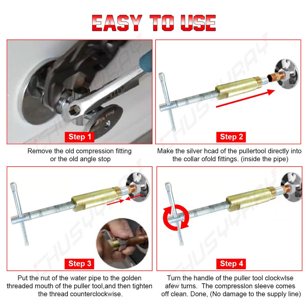 Superior Tool 03943 Compression Sleeve Puller 1/2"
