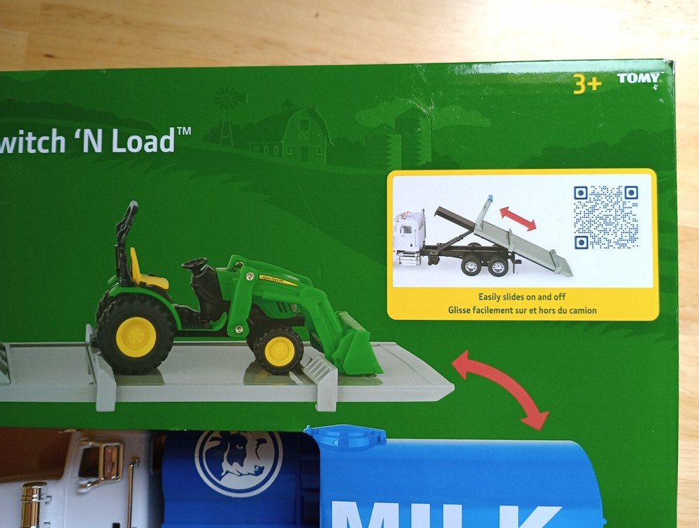 John Deere Switch 'N Load Peterbilt Milk Truck
