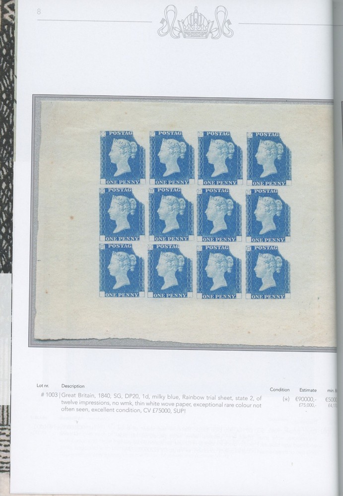 Great Britain Penny Black, Mauritus Specialized Auction Catalog Classicphil 2023