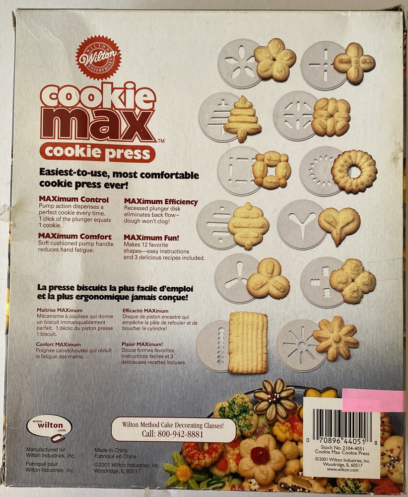 Wilton Cookie Max Cookie Press - COMPLETE