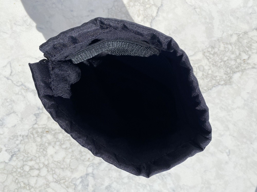 Skullcandy Black Soft Inside Drawstring skull Engraved Front Dustbag