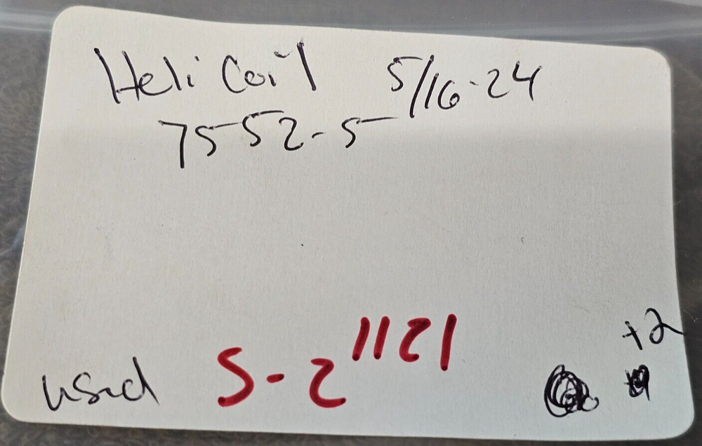 Helicoil 7552-5 5/16-24 Coil Sert Thread Insert Prewinder Insertion