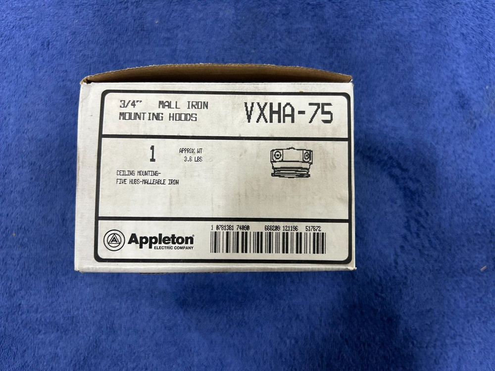 NEW - APPLETON VXHA-75, OVERHEAD LIGHT BASE (O3-A)
