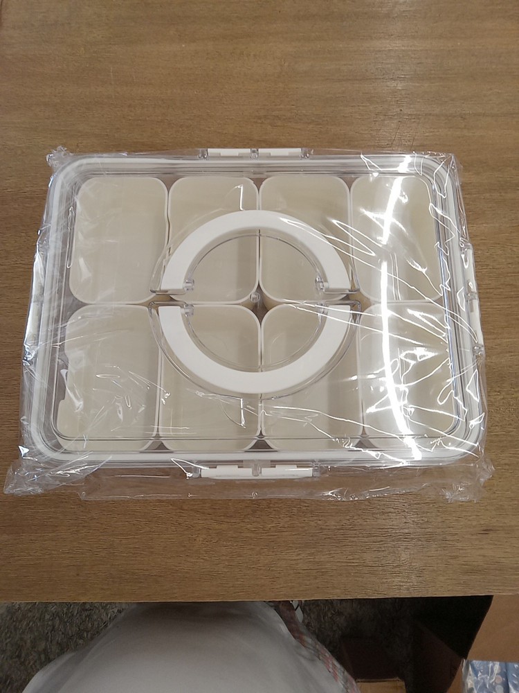 Snack Box & Compartment Organizer Snack Box White