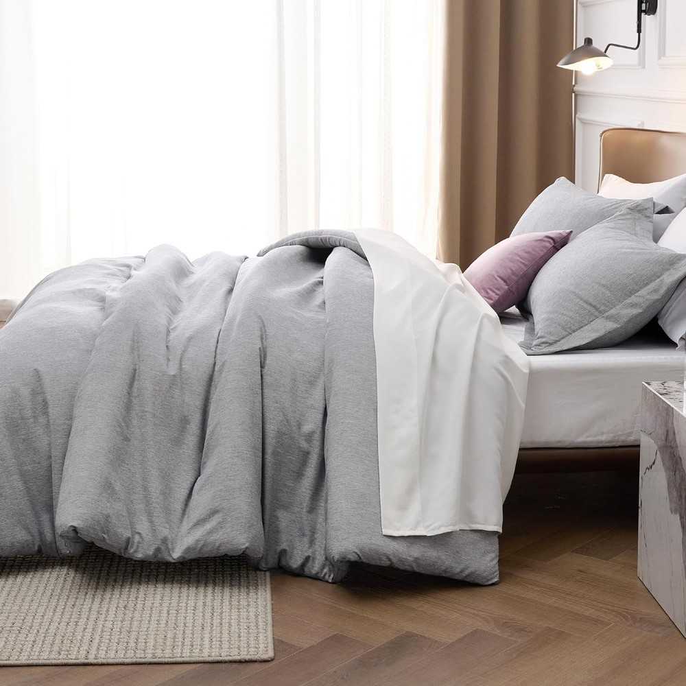 Bedsure California King Comforter Set - Grey Soft King, 01 -