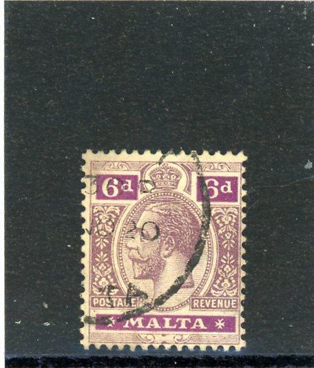 Malta 1914 Scott# 58 Canceled