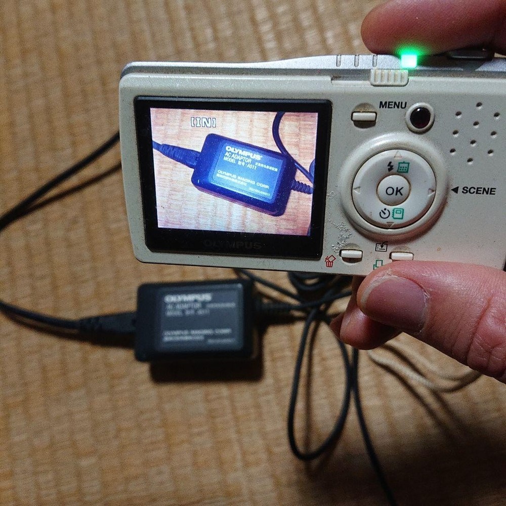 OLYMPUS Silver Compact Digital Camera Tested Working Seller Japan