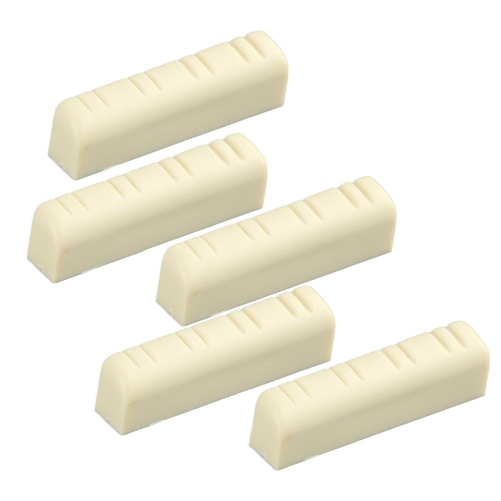 ♡ 5Pcs Mandolin Bridge Nut 8 String Plastic 3.5cm Universal Instrument For