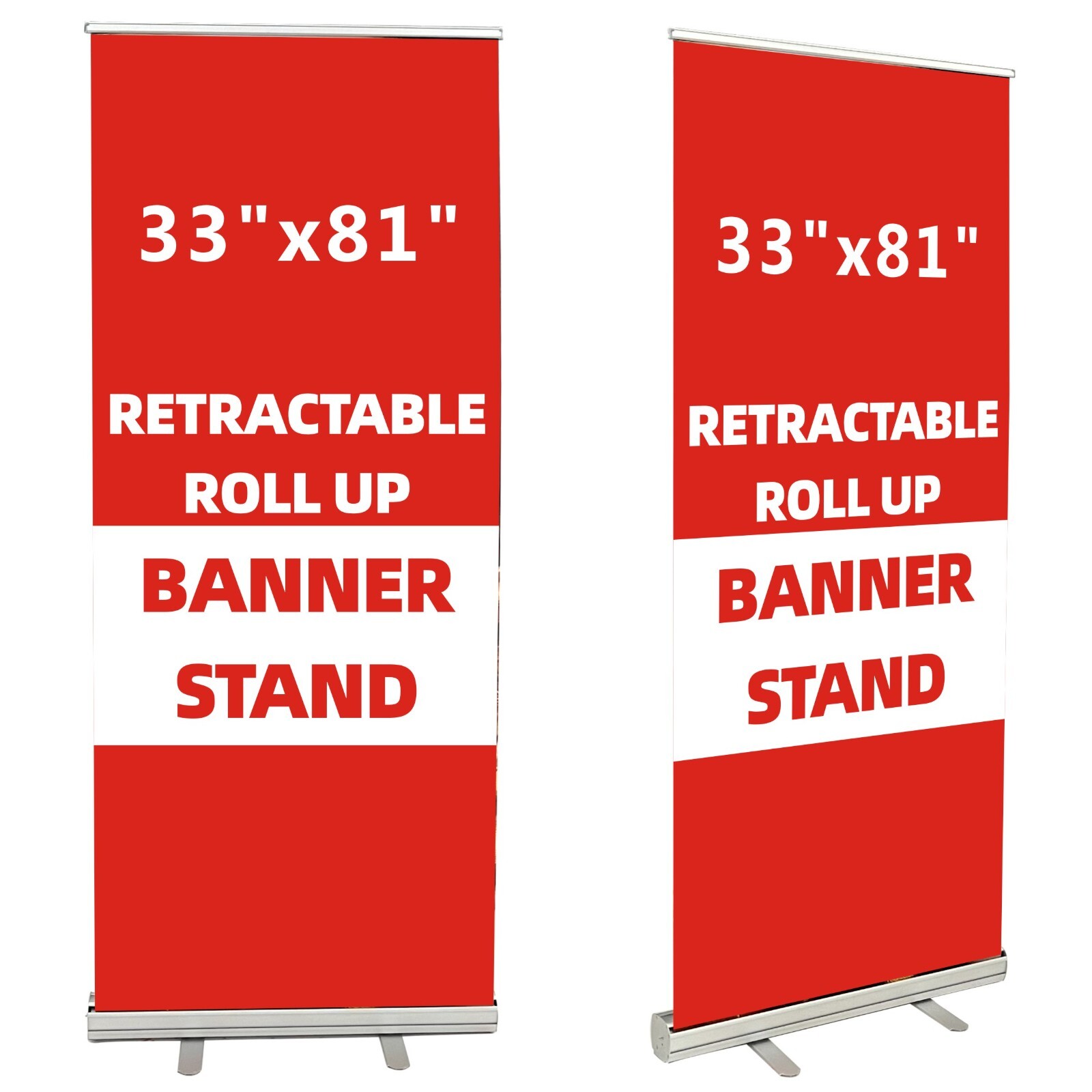 33" x 81" Premium Retractable Roll Up Banner Stand Only!!! + Pop up,Trade Show