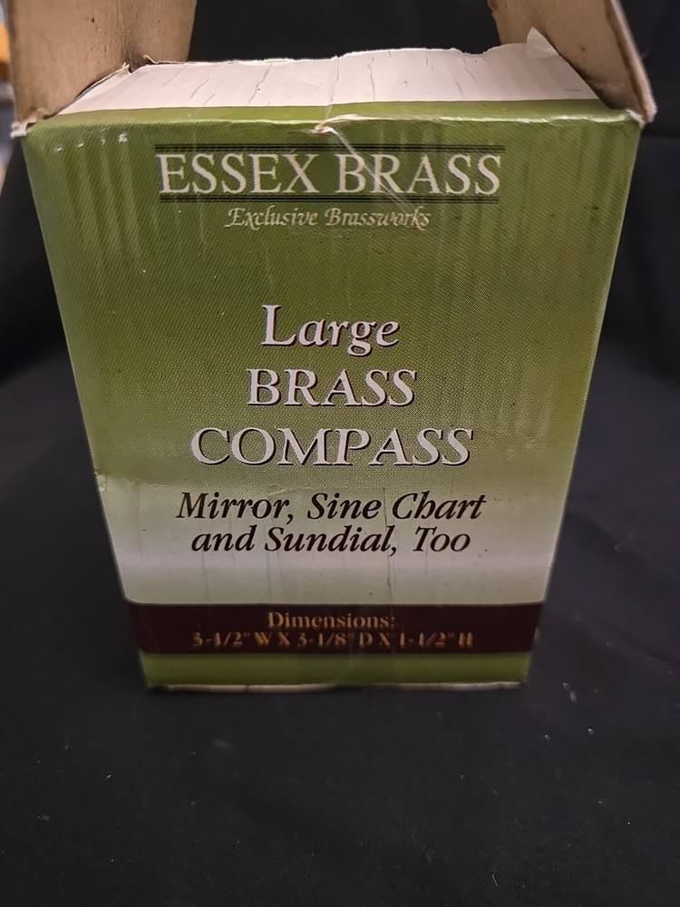 Solid Large Brass Easex Compass