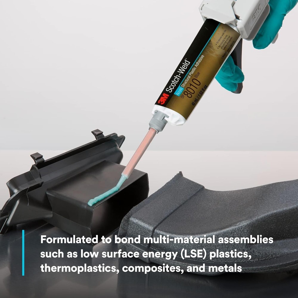 3M Scotch-Weld Structural Plastic Adhesive DP8010, Blue, Extremely Strong