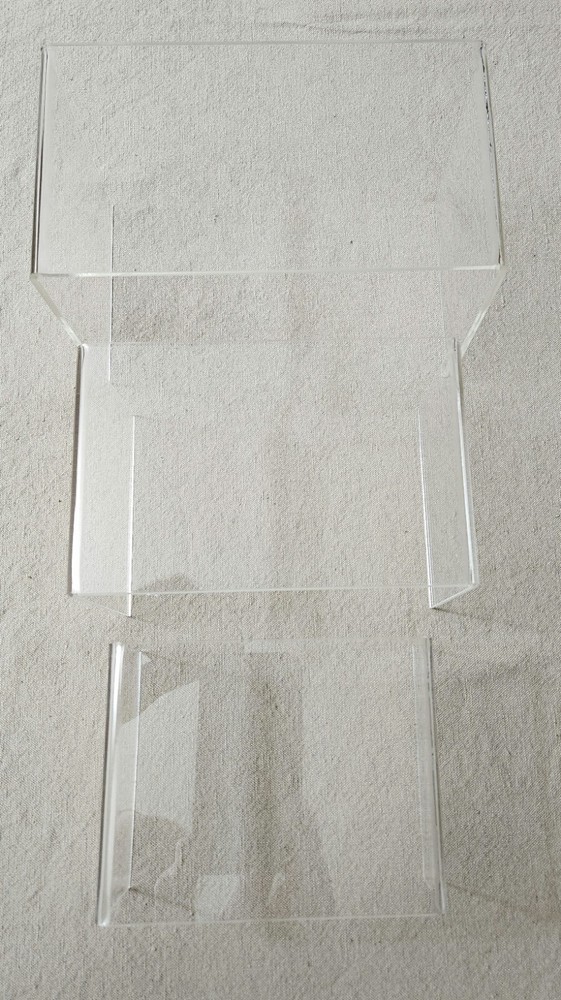2 Sets - Agaci Clear Display Risers - 3 Per Set. Graduated Nesting Risers.