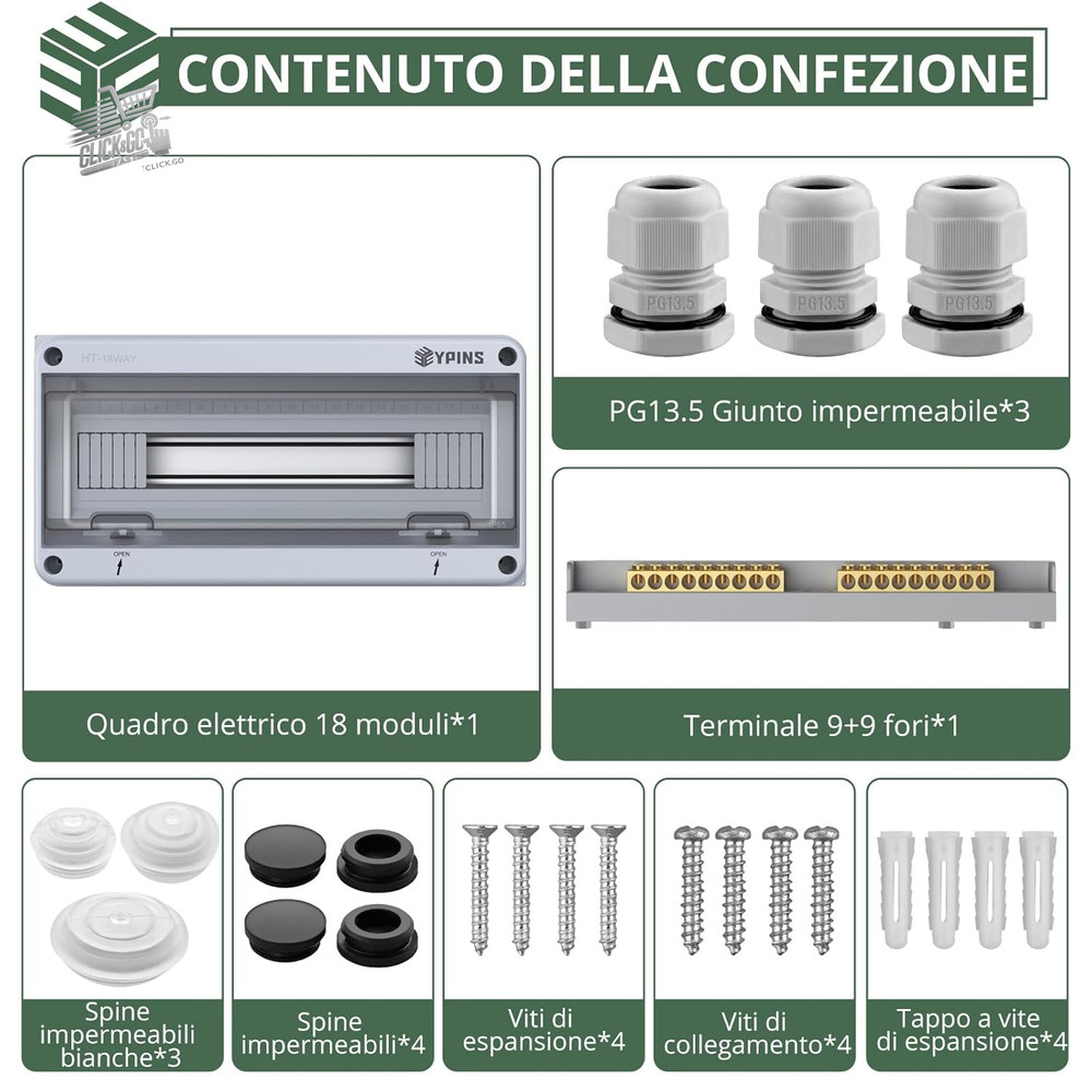 IP65 36 Modules 3 Row External Control Panel Box 280x510