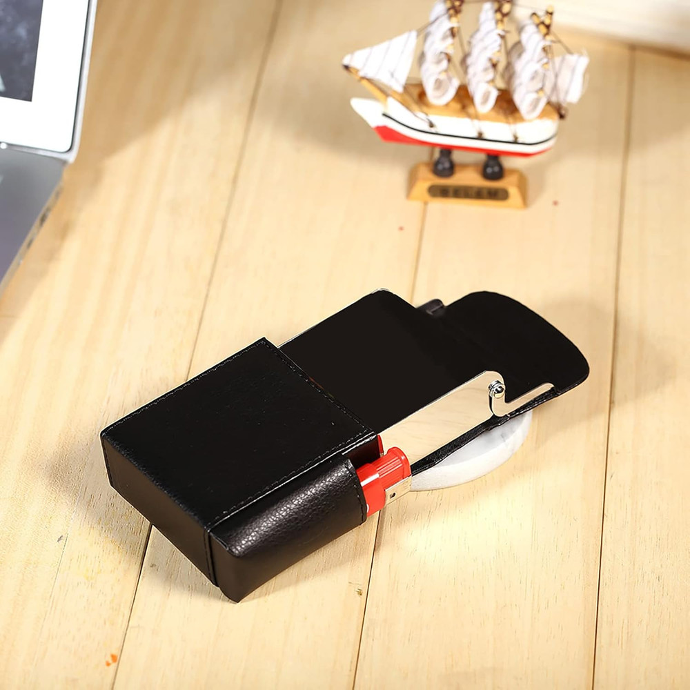 Leather Cigarette Case, Leather Cigarette Box anti Scratch Protective Storage Ca