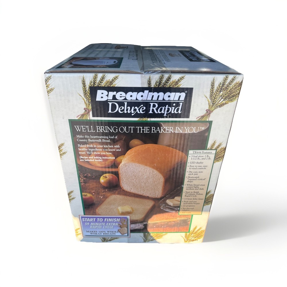 BREADMAN TR444 Deluxe Rapid Automatic Breadmaker Machine New