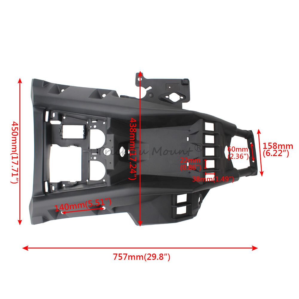 Dashboard Control Kit Black For Can-Am Maverick X3 Max Turbo R DPS EFI 703501035