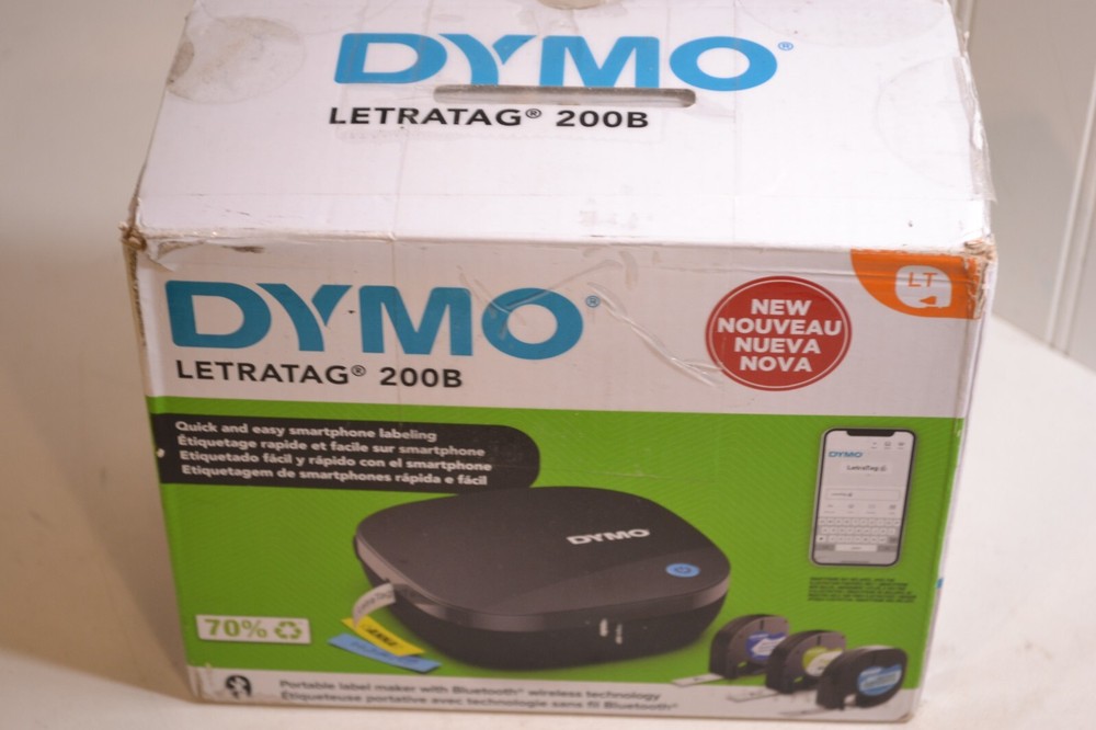 Dymo Bluetooth Compact Wireless Label Maker Model LetraTag 200B NO TAPES
