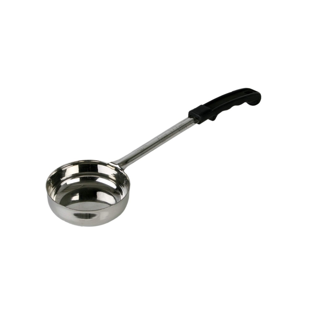 Solid Portion Controller 1-Piece Construction Ladles with Plastic Black Handl...