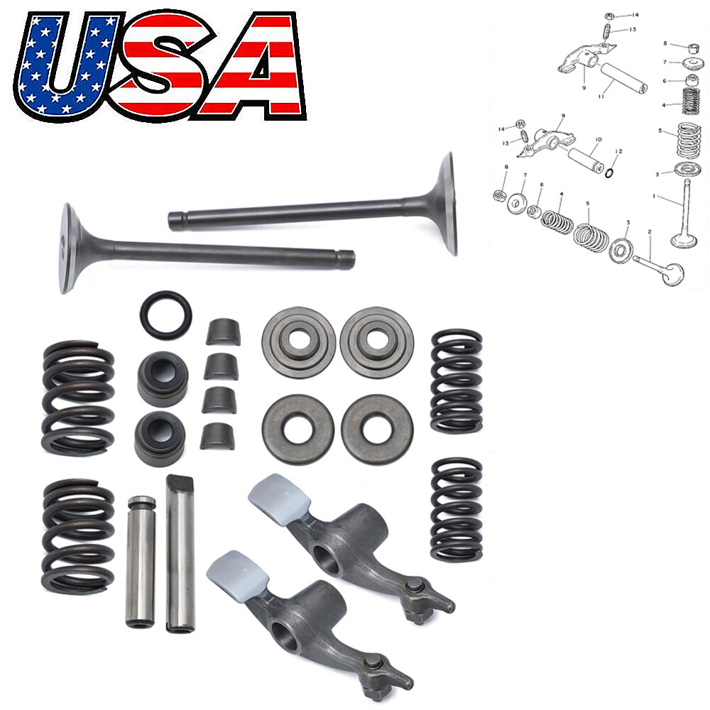 Cylinder Head Rocker Valve Spring Rebuild Kit For Yamaha Tri Moto 225 Moto 4 US