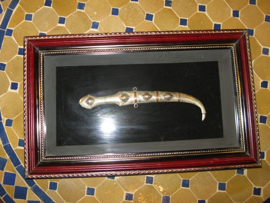 Moroccan decorative dagger-Wall hanging ancient silver decorative dagger-Dagger