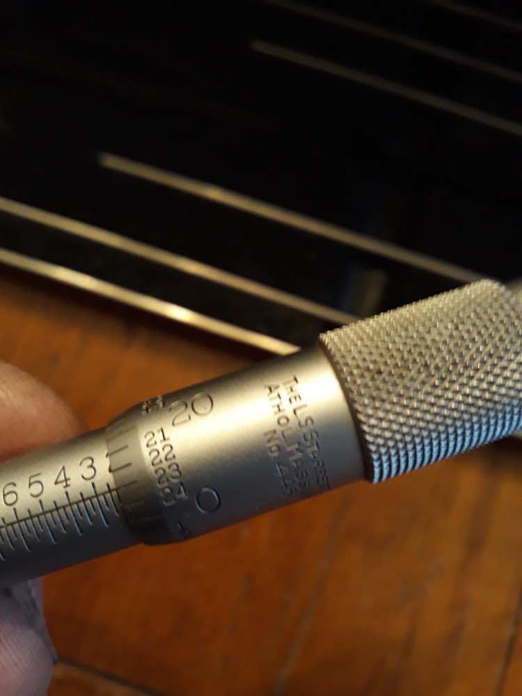 L.S Starrett No. 445 Depth Micrometer Gage 4" Base