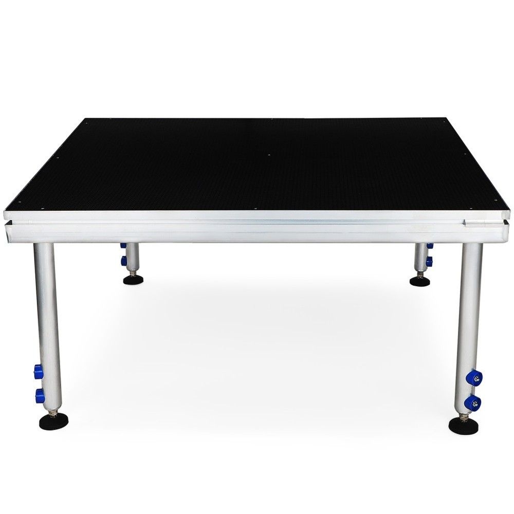 TOYANDONA Portable Stage with Height Adjustable Riser 24" -40" Platform Modular