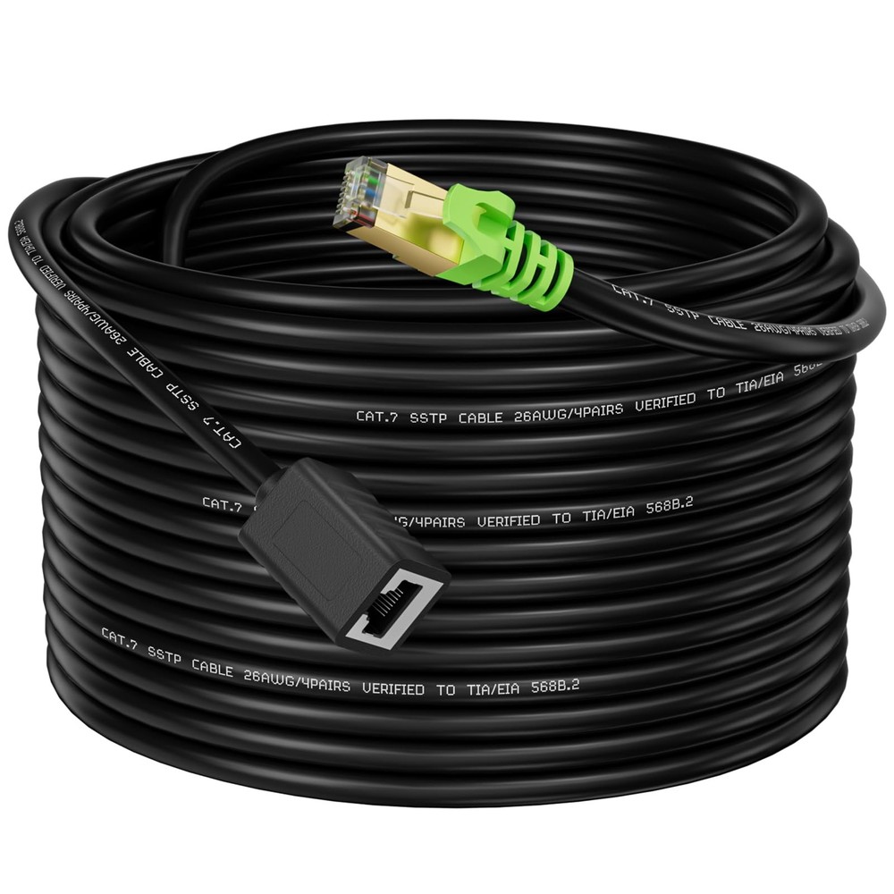 Weetcoocm Ethernet Extension Cable 20ft, Network Cat6a Patch 20FT