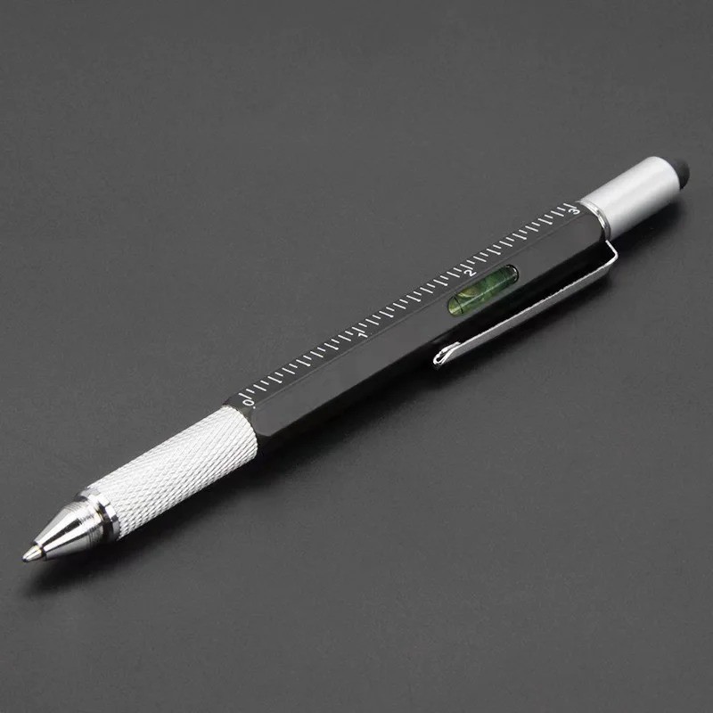 7 in1 Multifunction Ballpoint Pen with Modern Handheld Tool Measure Technical