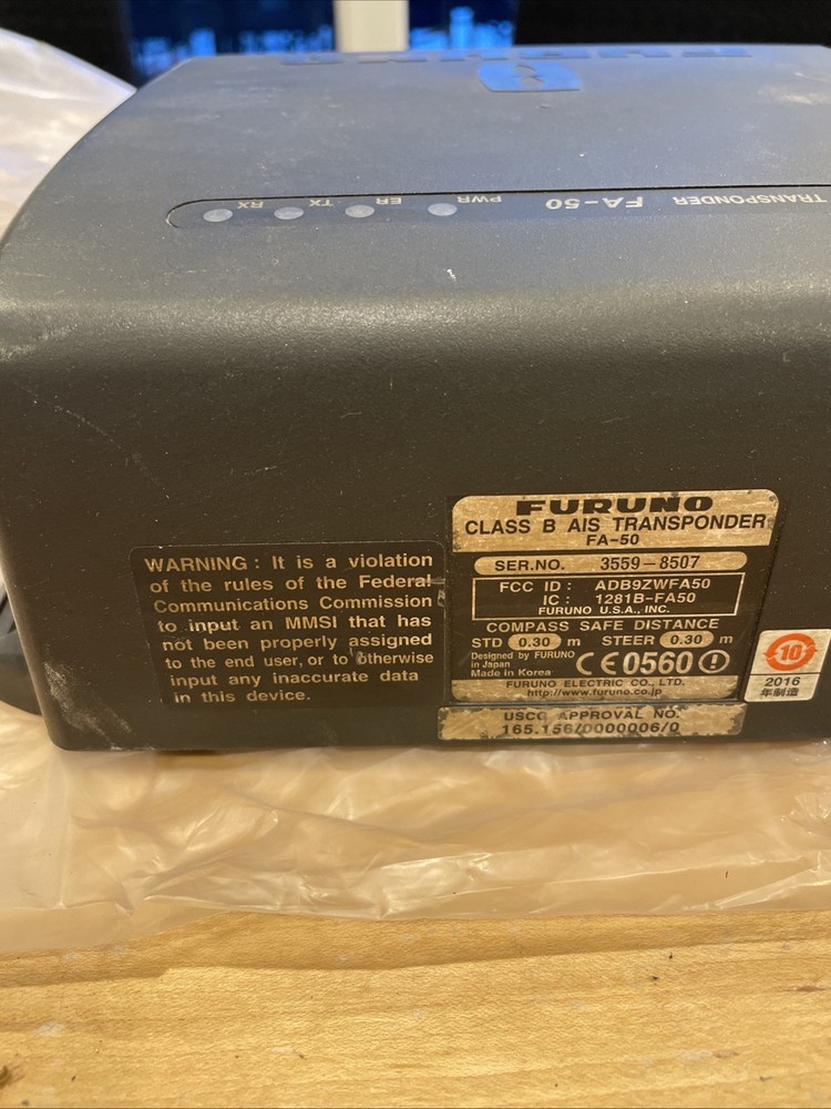 Furuno Class B FA-50 AIS Transponder For Navnet 3D, TZtouch