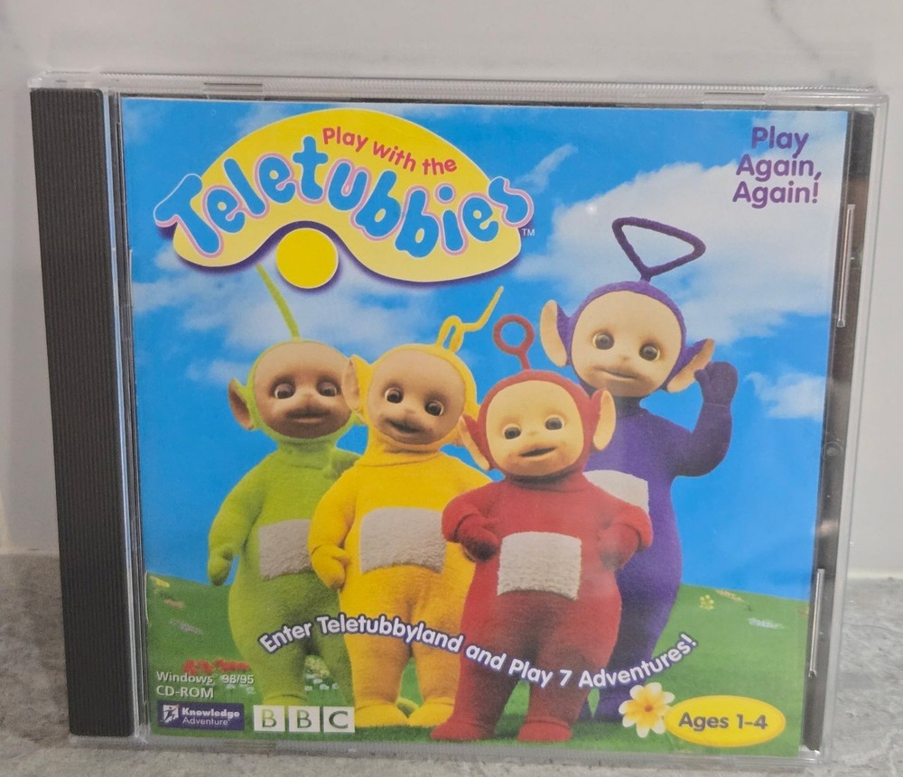 Knowledge Adventure Play with the Teletubbies CD-ROM Windows Untested